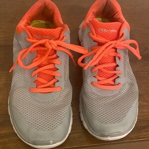 Champion Women's Athletic Shoes in Gray and Orange